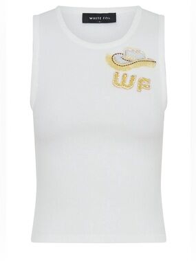 White Fox Honey Please Rib Tank Western Cowgirl Vibes NWT Small